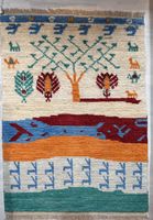 Handgeknüpfter Orientteppich mit Baum des Lebens Motiv