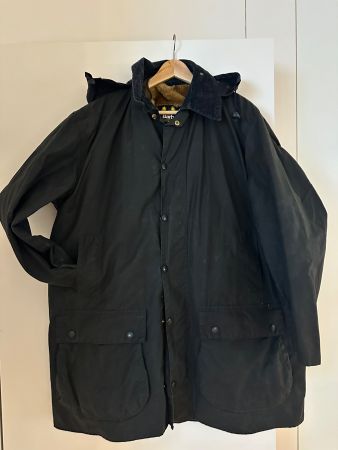 Original Barbour Border Gr. 48 dunkelblau, inkl. Innenfutter