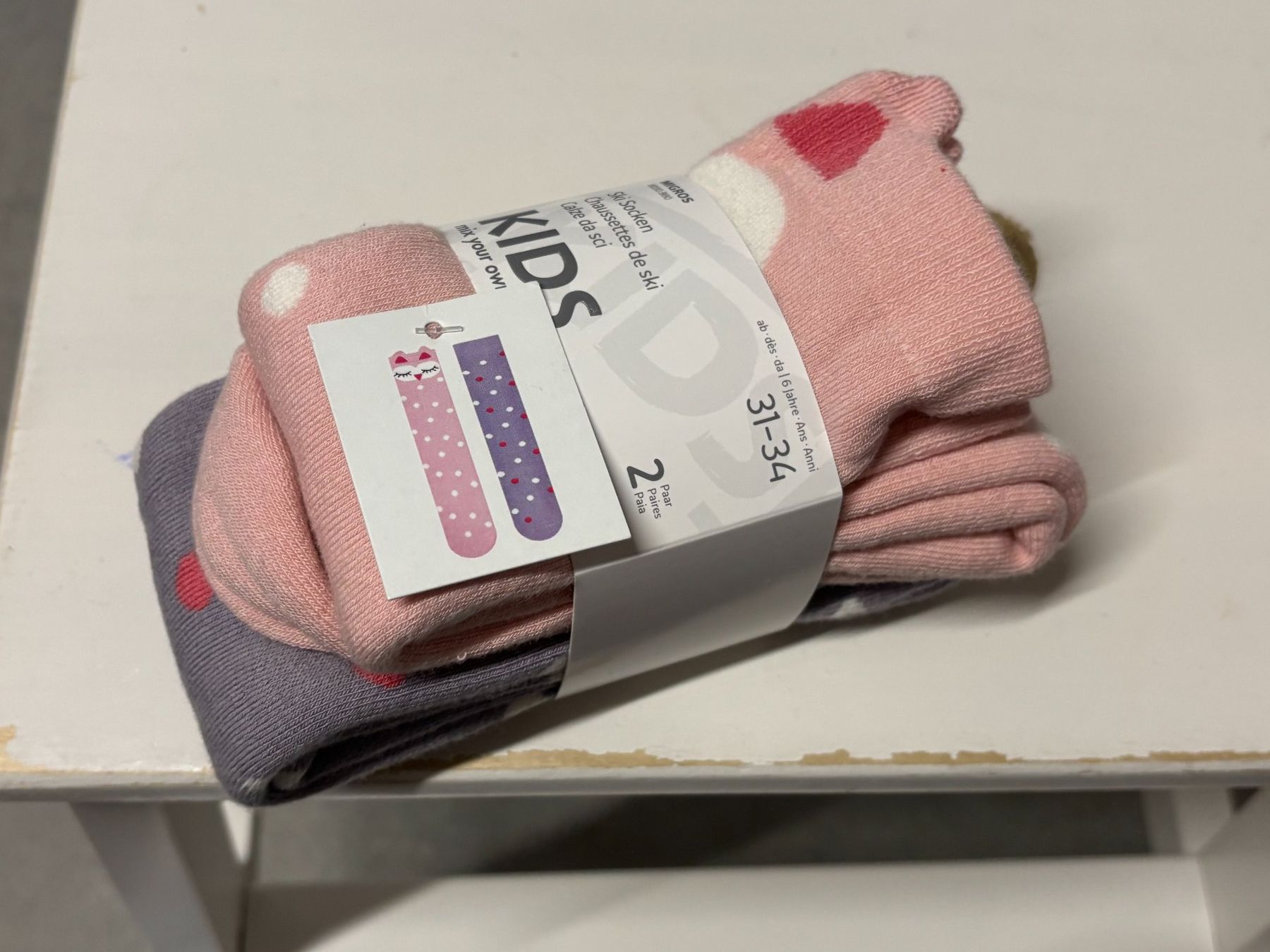 Calze per bambini: Chaussettes de ski 31 - 34 neuf – Nuovo (secondo la descrizione) da Salvenach venduto da gwenwywar