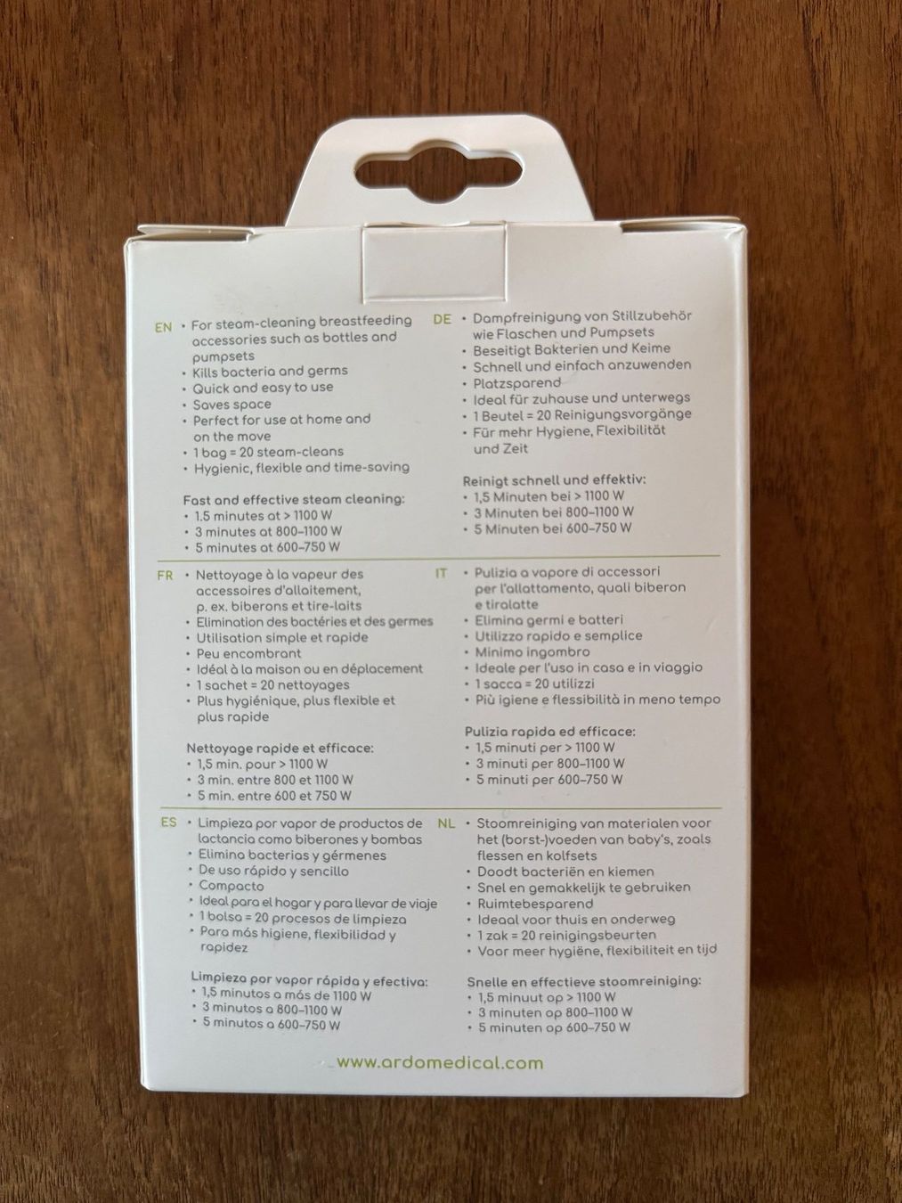 Pasti del neonato: Ardo - Easy Clean Mikrowellenbeutel – Nuovo e nell'imballaggio originale da Zürich venduto da BenJoMusic 1