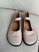 ZAQQ Nappa Leder Ballerina Barfussschuhe Gr 41 creme-beige