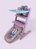 Stokke Tripp Trapp mit Babyset, Kissen, Newborn, Tray & Gurt