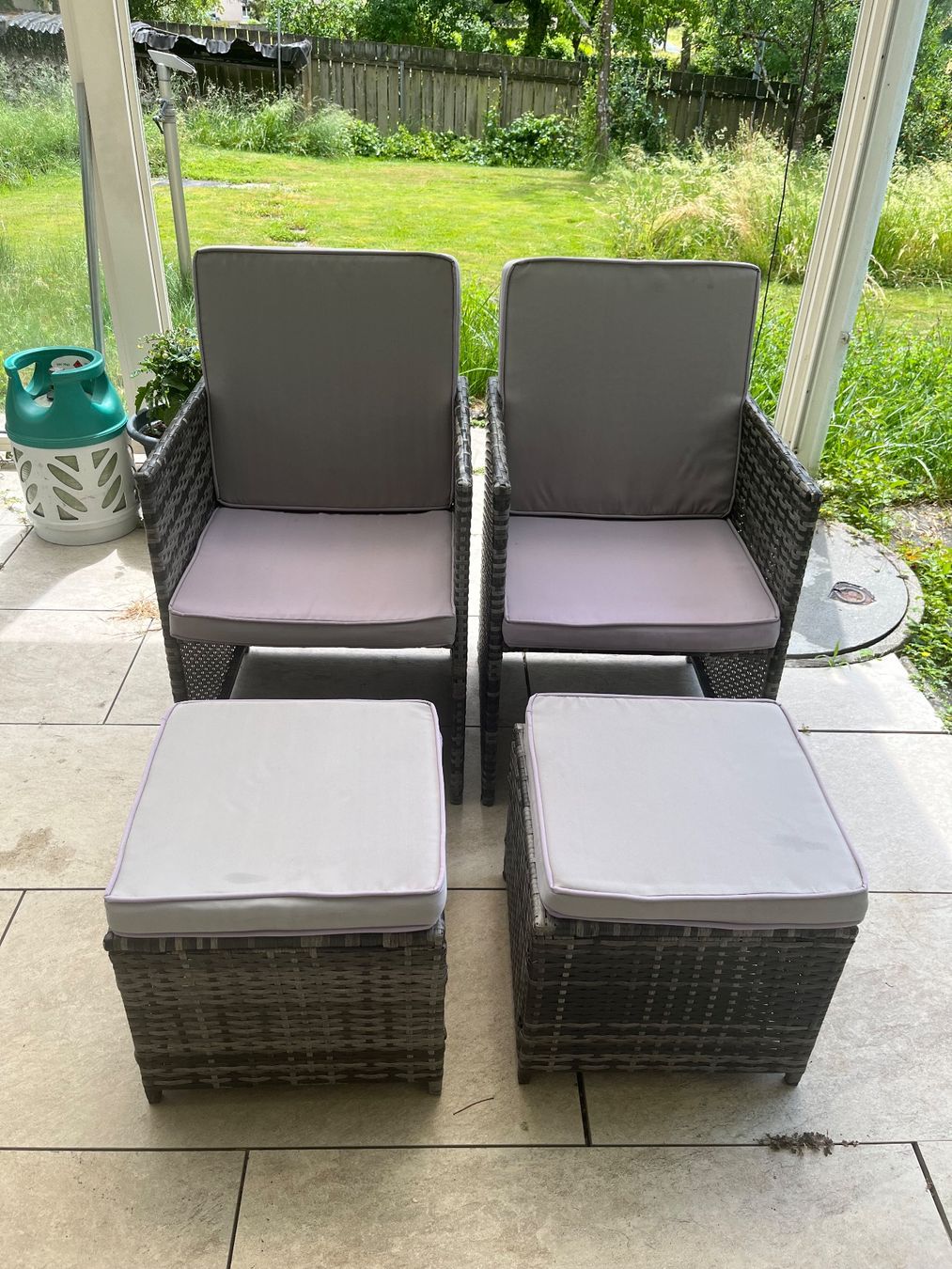 Set di tavolo e panche: Outdoor Esstisch von Tectake – Usato da Wettswil venduto da sar_x2yr 2