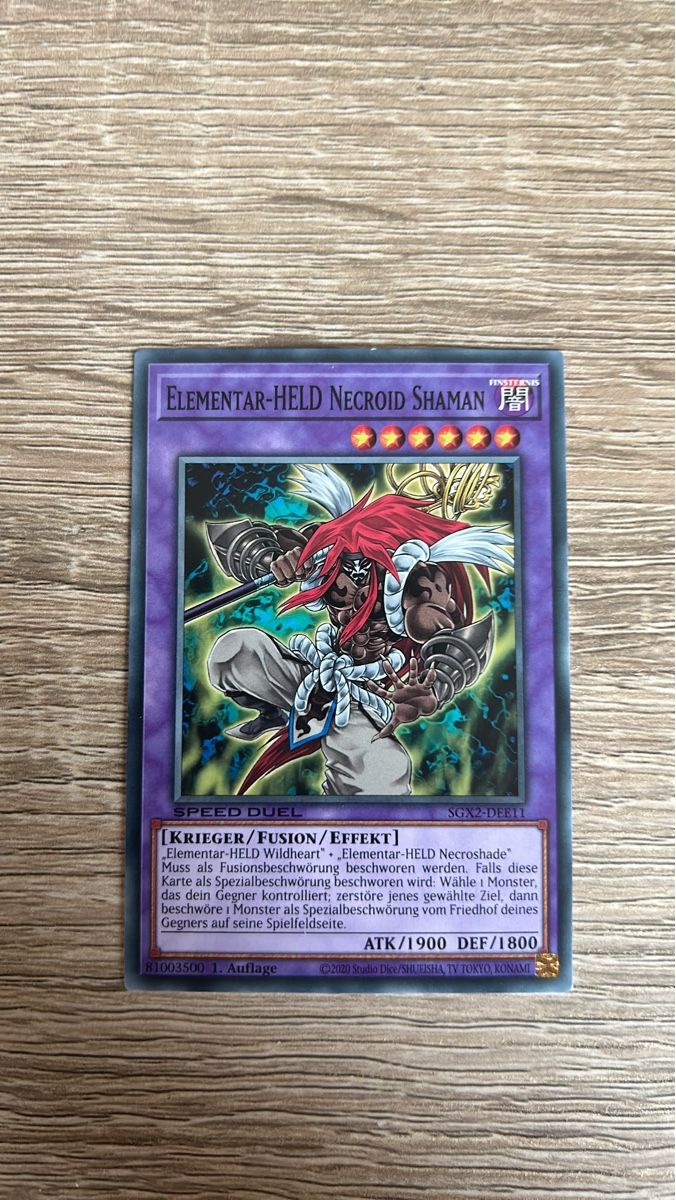 Yugioh Carte collezionabili: Yugioh Elementarheld Necroid Shaman SGX2-DEE11 – Nuovo (secondo la descrizione) da Kaiseraugst venduto da Baum_12
