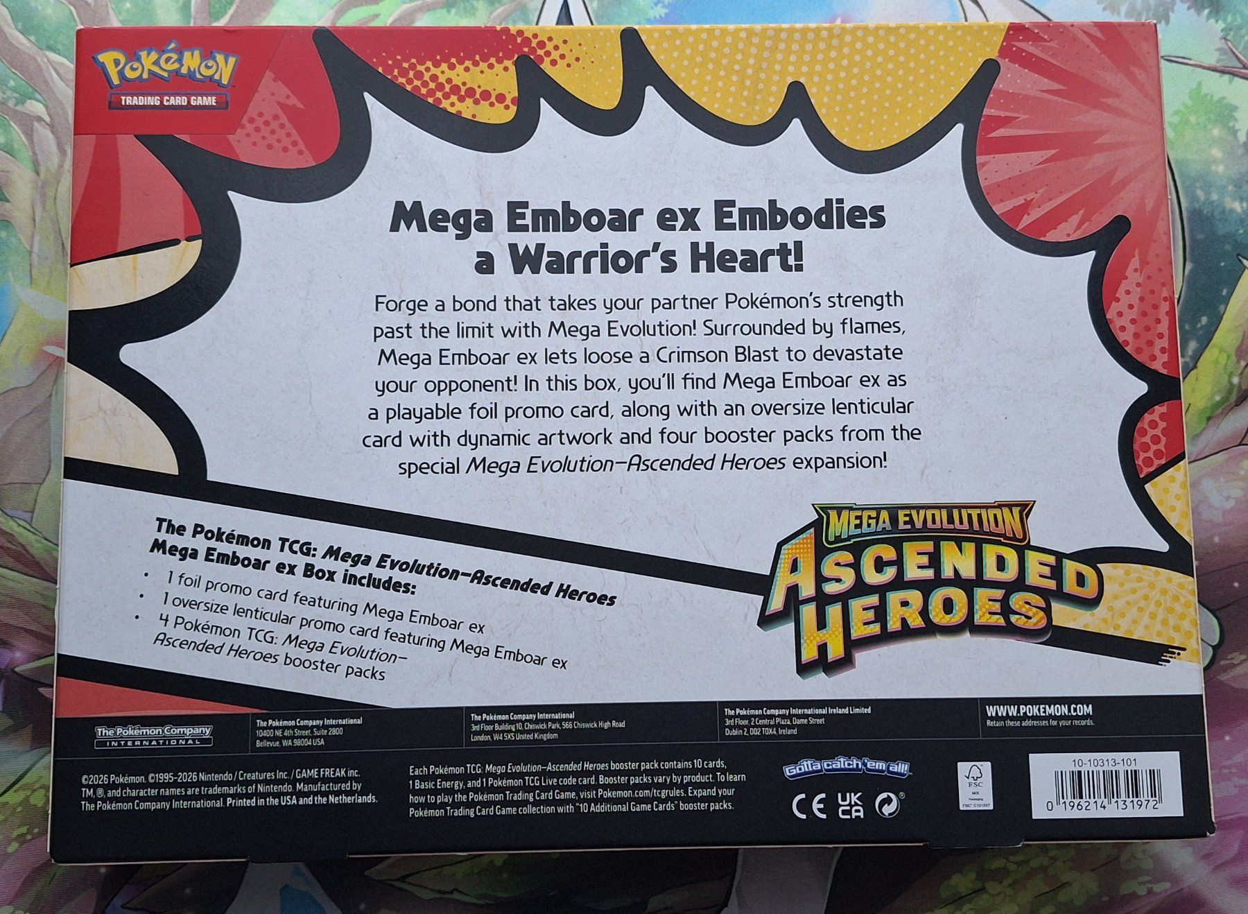 Pokémon Carte collezionabili: Ascended Heroes: Mega Emboar ex Box - Box Sets EN – Nuovo e nell'imballaggio originale da Naters venduto da poketrade11 1