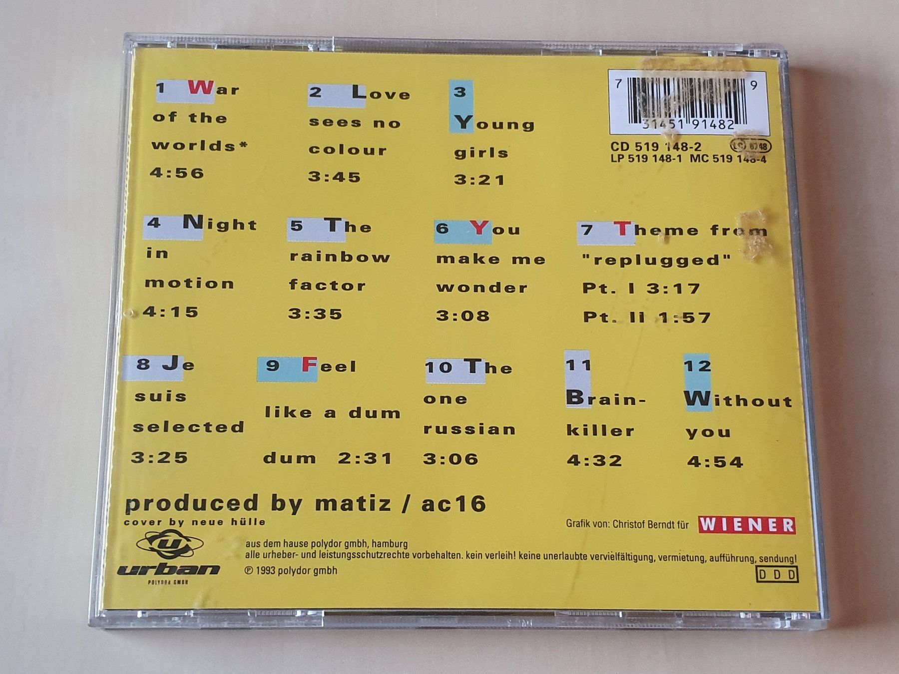 CD: U 96 Replugged – Usato da Stansstad venduto da collectorsshop 1