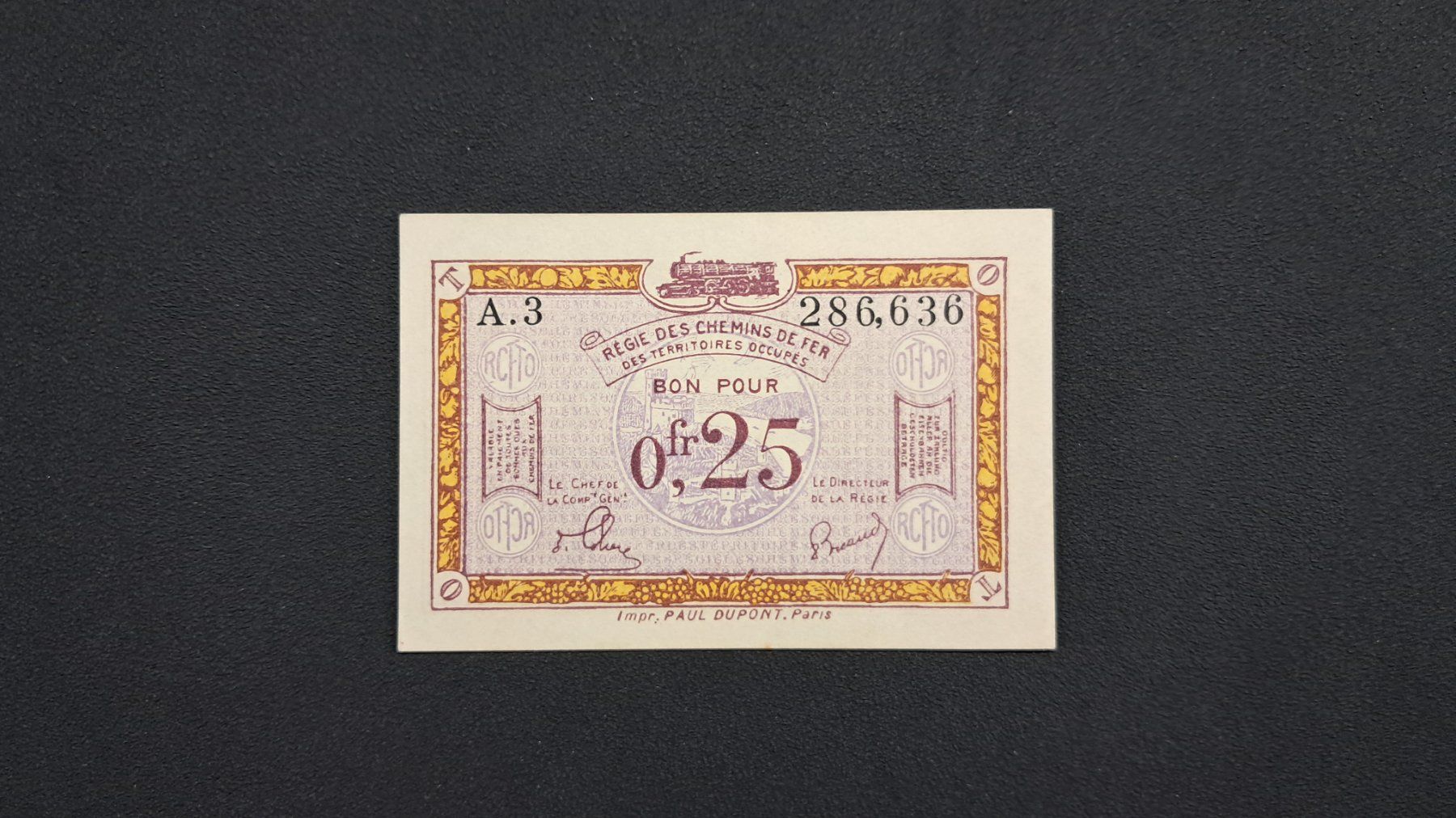 Banknoten: Belgien 25 Cent 1923 Unc – Neu und originalverpackt aus Lufingen von E-Auktion