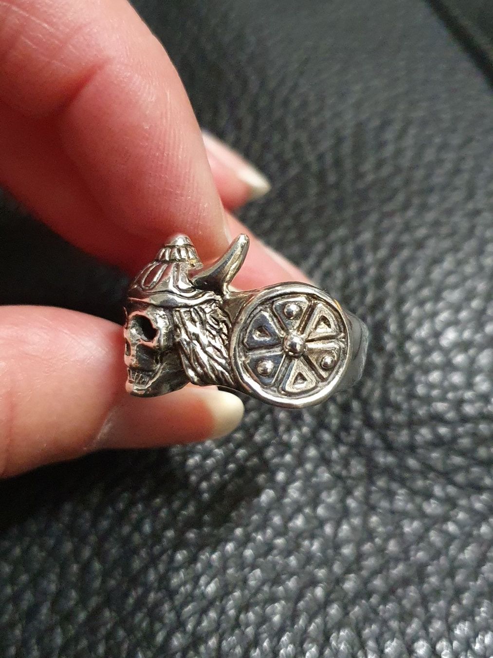 Anelli: Neu: Wikinger - Skull - Ring / 925 Silber / Gr. 63 – Nuovo (secondo la descrizione) da Muri AG venduto da Edlerweiss-Schwarz 1