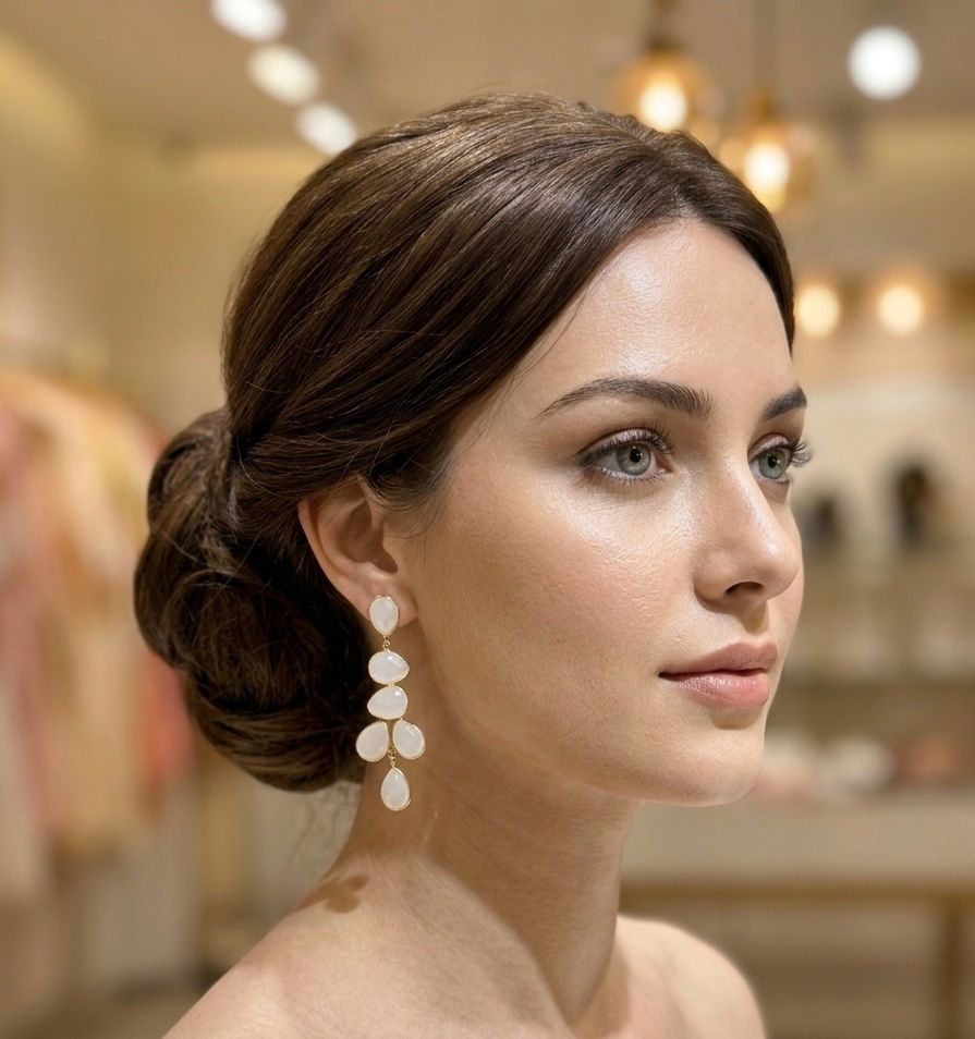 Ohrringe & -stecker: Boucles d’oreilles Pierres de lune – Neu und originalverpackt aus St-Maurice von Sandrinette123 3