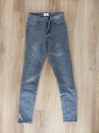 ONLY Biker Jeans grau (Grösse XS / 32)