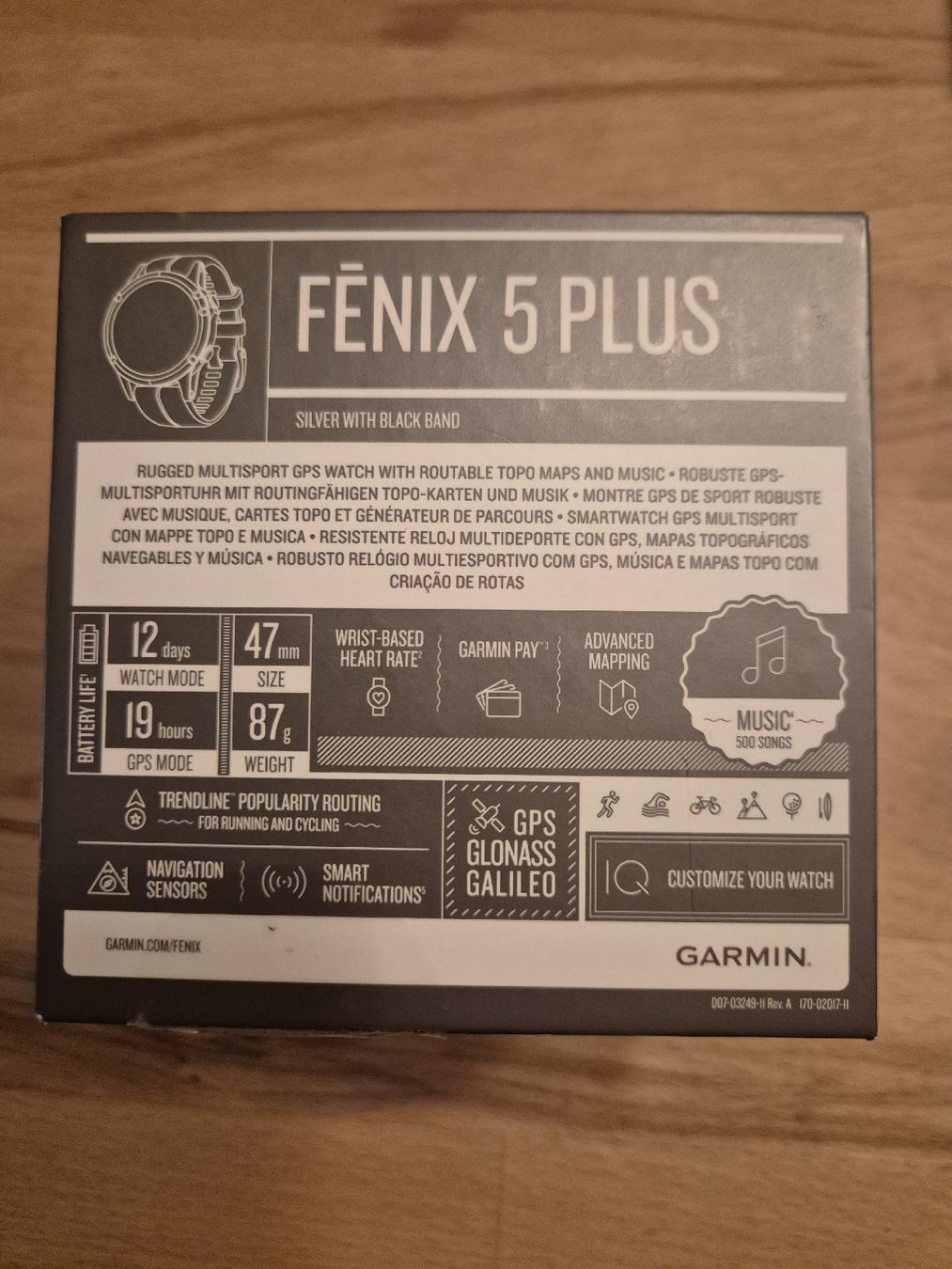 Garmin Smartwatch: Garmin Fenix 5 Plus – Gebraucht aus Hochdorf von MS46 3