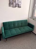 Modernes Sofa in smaragdgrün