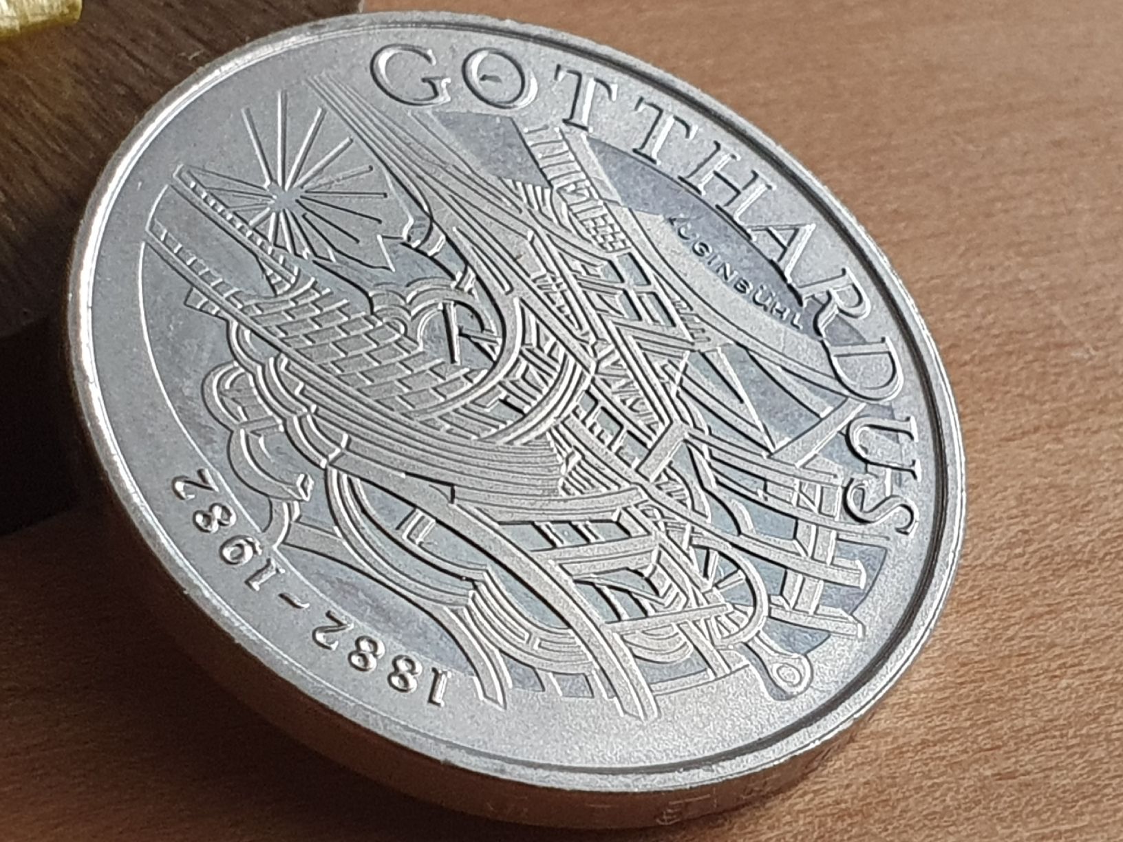 Alle Münzen: Gedenkmünze Gotthardus 1982 – Neu (gemäss Beschreibung) aus Kriens von delee 1