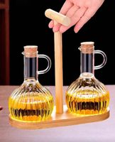 Öl/Essig-Set aus Glas, neu, elegant für Küche!