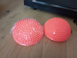 2 Balance Halbkugeln Yoga Fitness neu orange