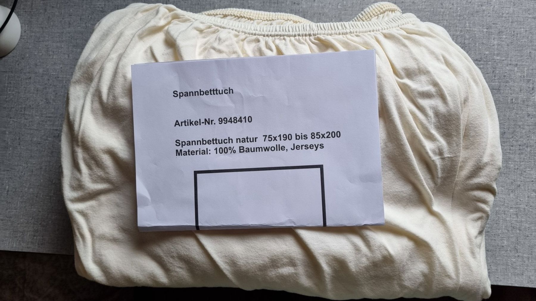 Biancheria da letto: Drap-housse 100% coton, jersey,  Naturel – Nuovo (secondo la descrizione) da Fontenais venduto da Aube-sauvage.2 3