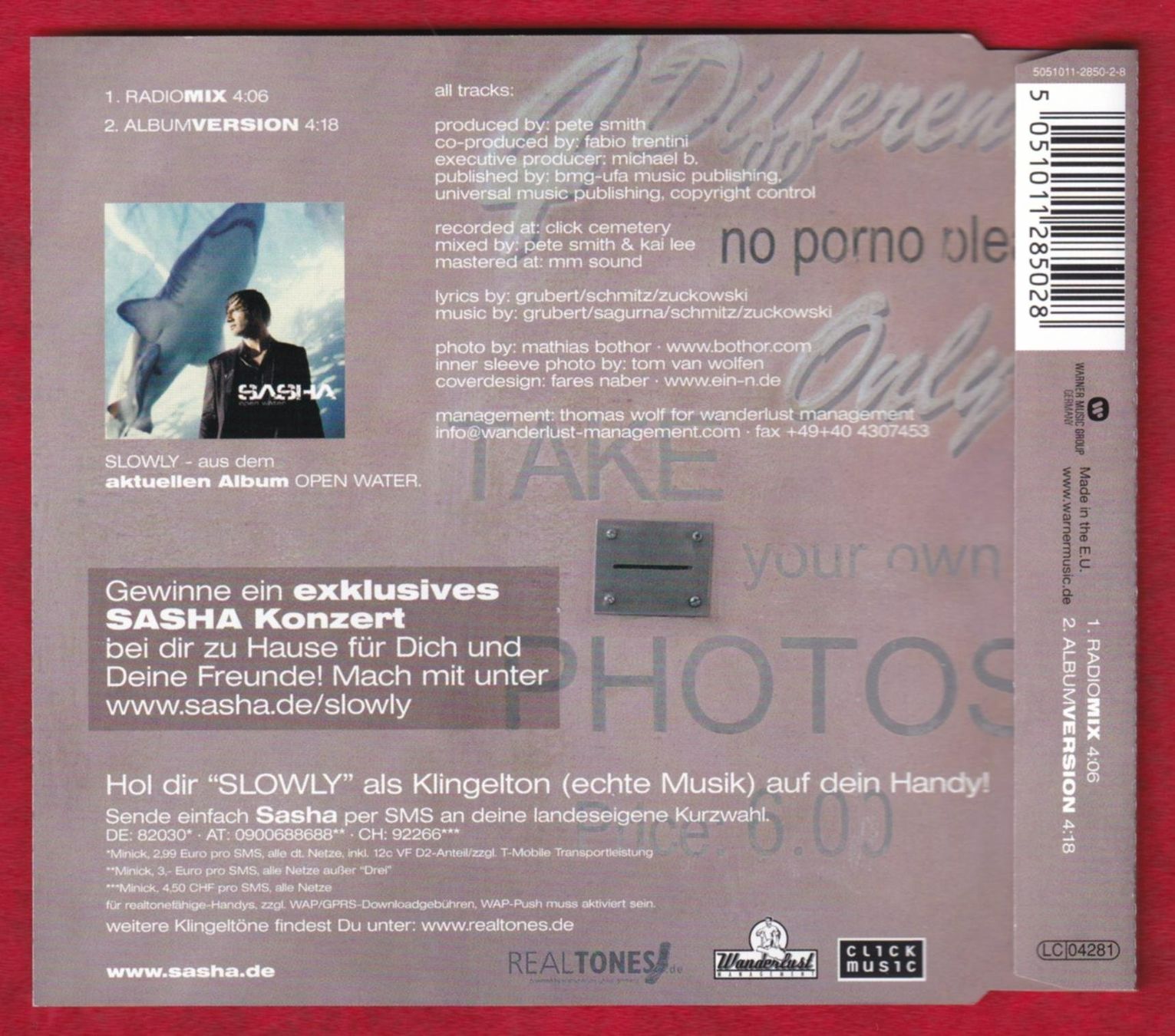CD: Sasha - Slowly (CD-Single) – Usato da Zürich venduto da Pfluftl2000 1