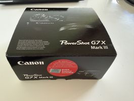 Canon PowerShot G7 X Mark III Silber Neu + memory card 128GB