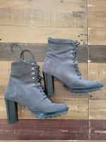 Bottines à lacets Varese en daim gris - T. 40