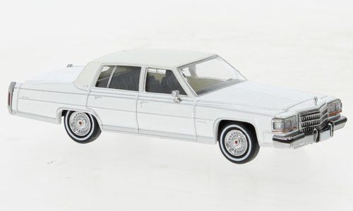 Modellino Auto Brekina 1/87 Cadillac DeVille 1972 Colore Bianco, Plastica Di Precisione HO Scale