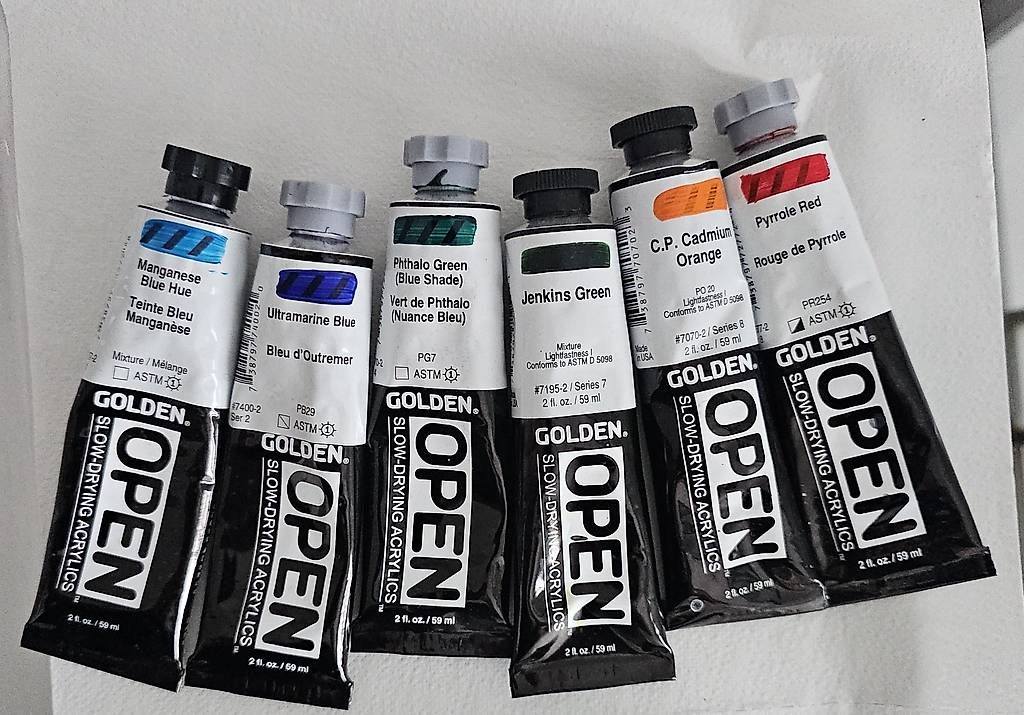 Farben: Golden OPEN Acrylfarben Set + Medium – Gebraucht aus Studen BE von A.Lagona 2