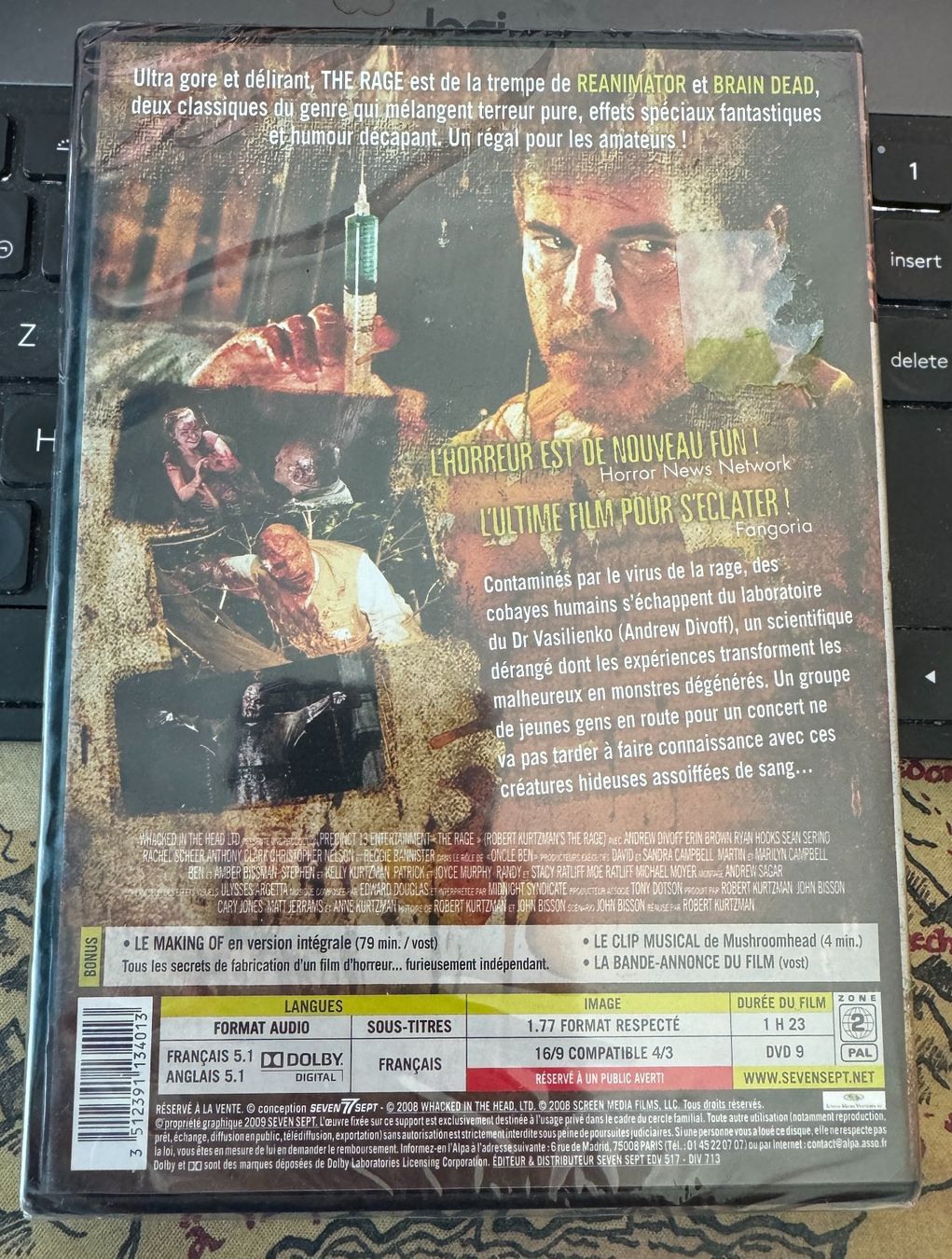 Tous les DVDs: The Rage (2007) - DVD Director's Cut – Neuf avec emballage d'origine à Semsales par __Florian__ 2