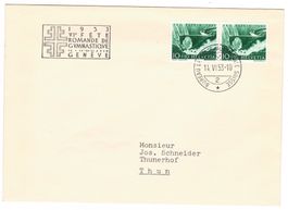 Lettre de Genève BPA A618 pour Thun le 14.VI.53