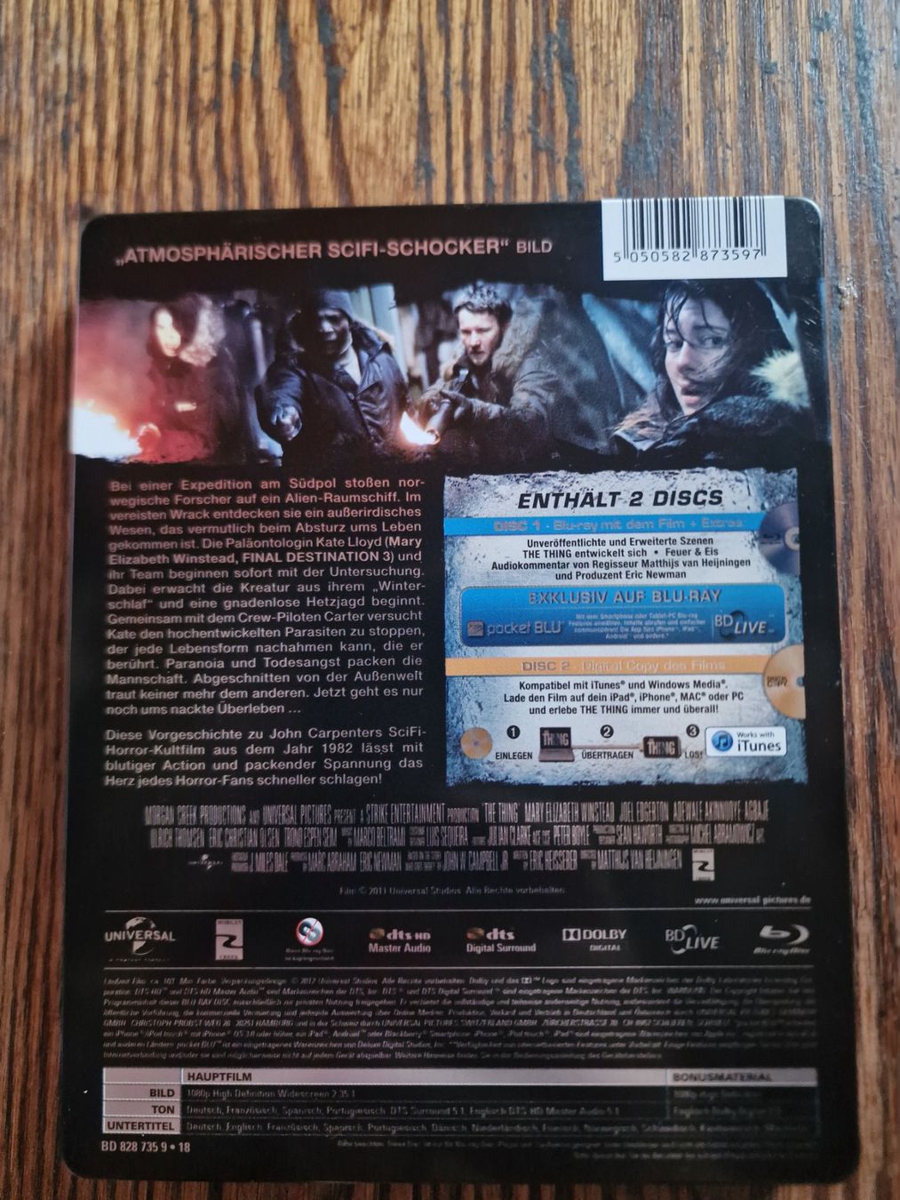 Alle DVDs: The Thing Steelbook Blu-ray 2011 – Gebraucht aus wünnewil von mar_f2z8 1
