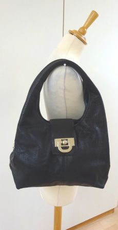DKNY - Leder Tasche - schwarz