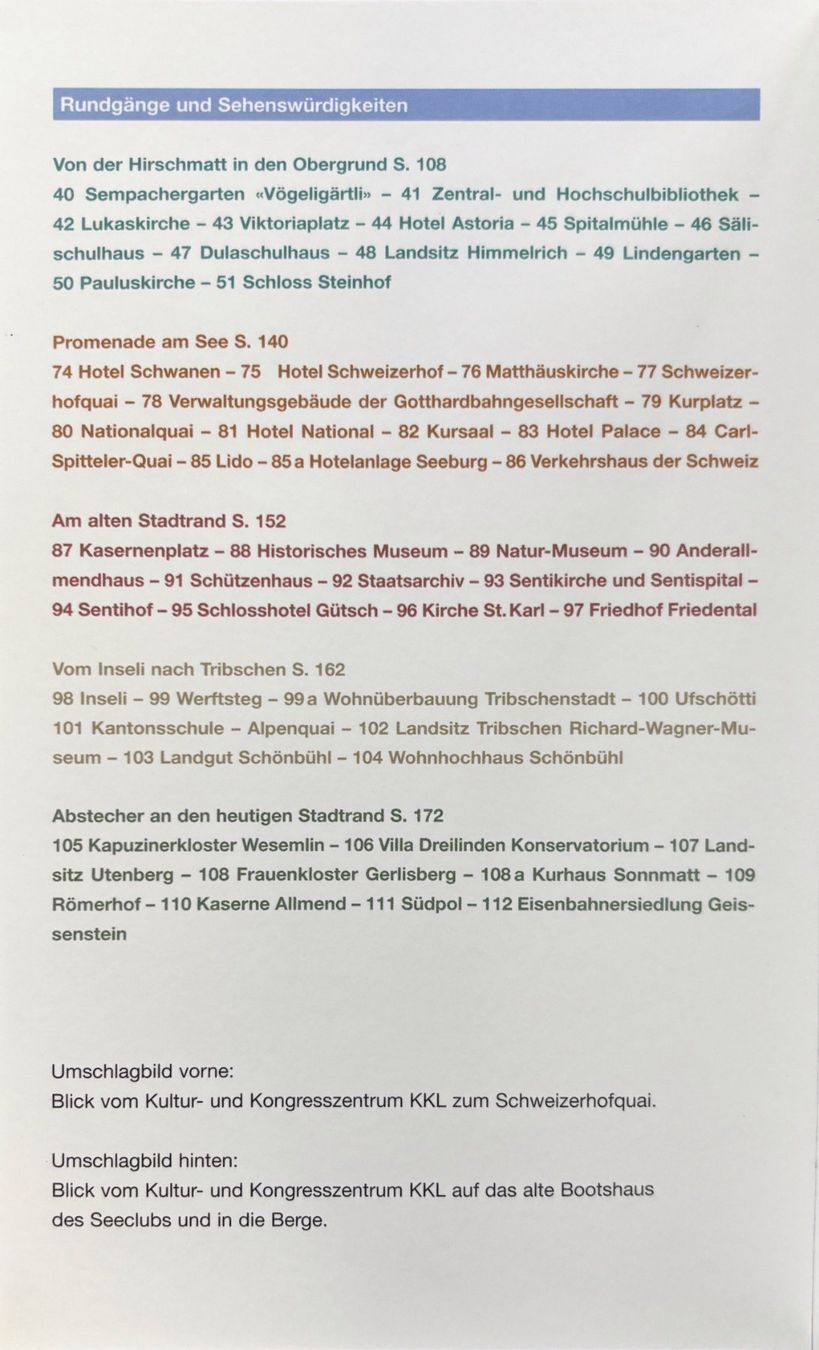 Libri: Stadtfuehrer Luzern – Nuovo (secondo la descrizione) da Sarnen venduto da Livres 2