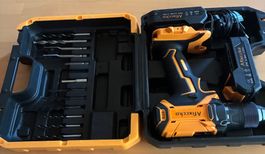 Afixcca Schrauber 21V Li-Ion 2.0Ah mit Bohrer Set