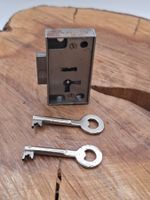 1 antikes Möbel Schloss mit 2 Schlüssel, DM1.5cm (4132#MBS3)