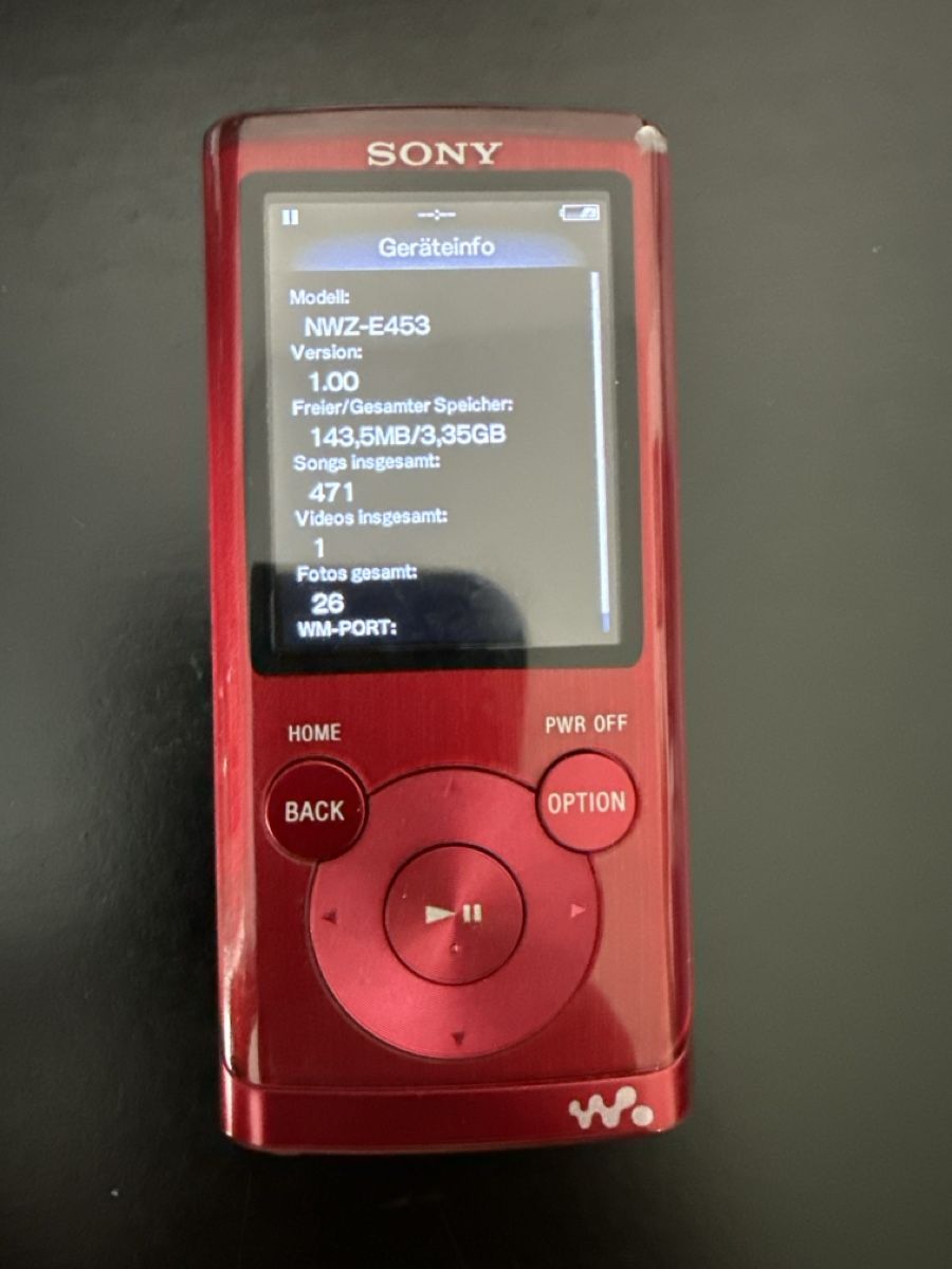 Sony Tragbarer Mediaplayer: Sony Walkman NWZ-E453 Rot – Gebraucht aus Brittnau von ToastbrotT 3