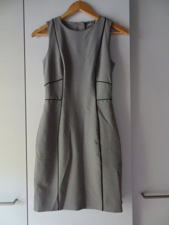 Graues Etuikleid von H&M Gr. 34 - 251016
