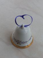 Weihnachts Glocke Porzellan handbemalt