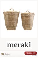 Meraki Bambuskörbe (2er-Set) – ohne Deckel 