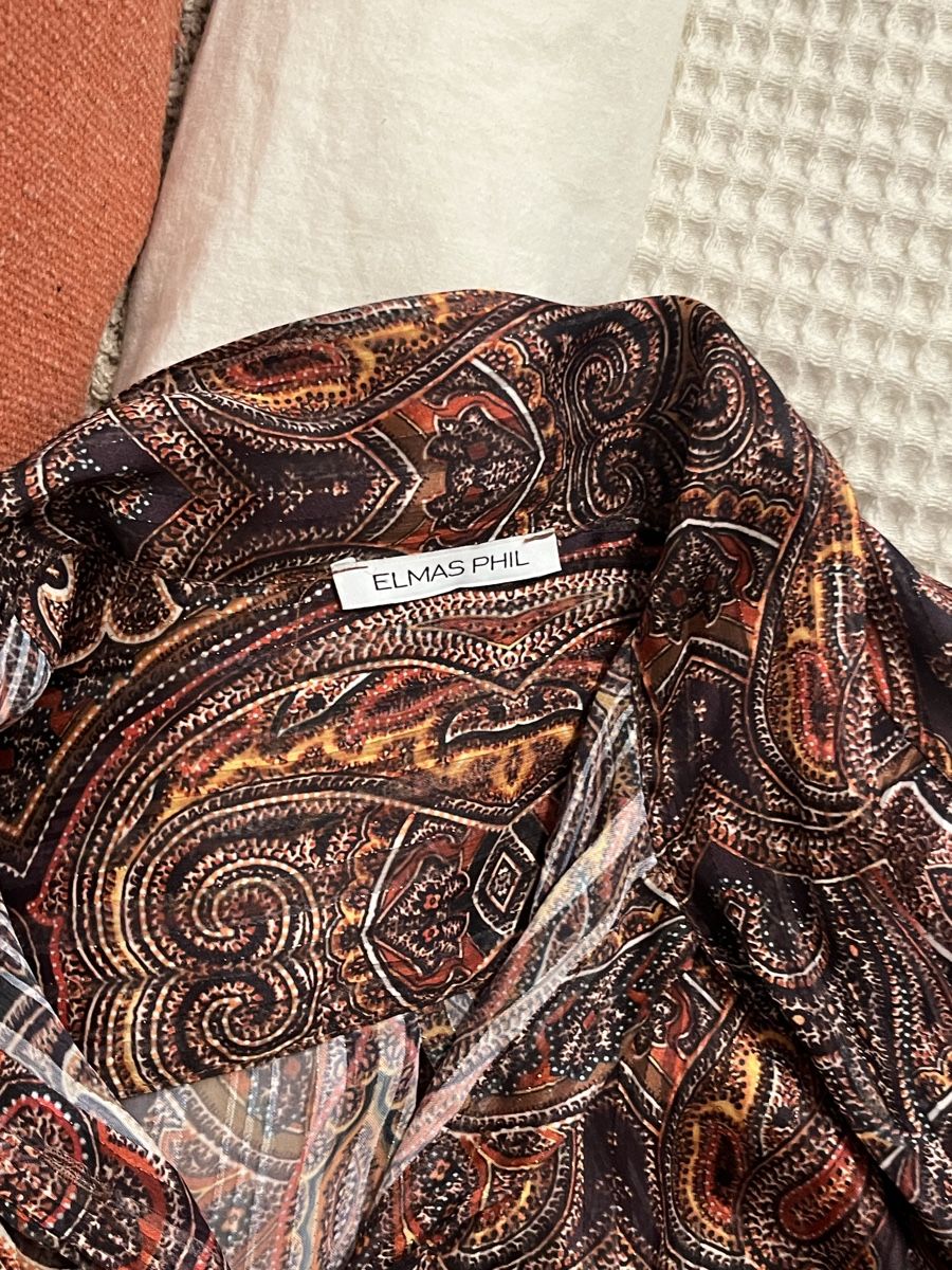 Camicette: Red-brown elegang tailored shirt  – Usato da Vezia venduto da chi_byp8 5
