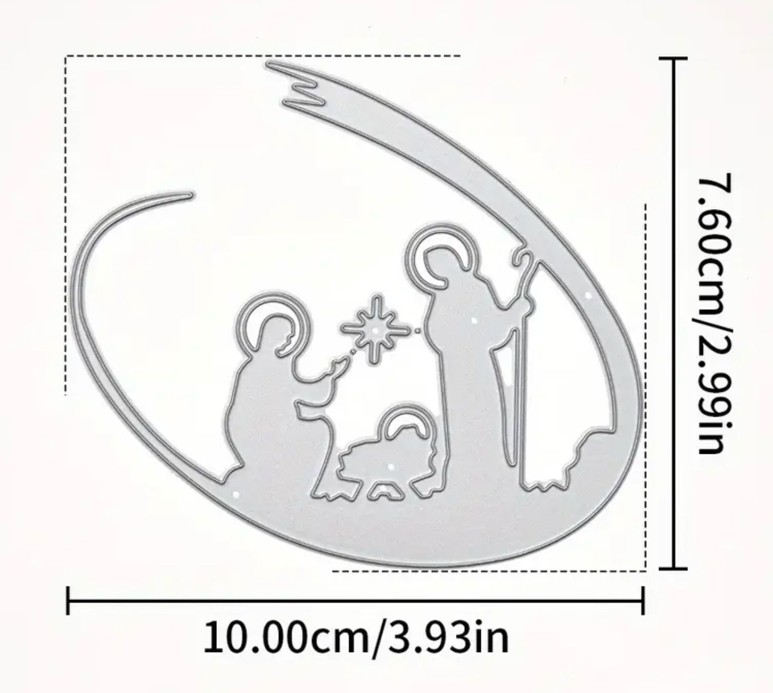 Sciablone: Weihnachts Krippe   - Stanzschablone – Nuovo e nell'imballaggio originale da Frenkendorf venduto da jazzplatten 1