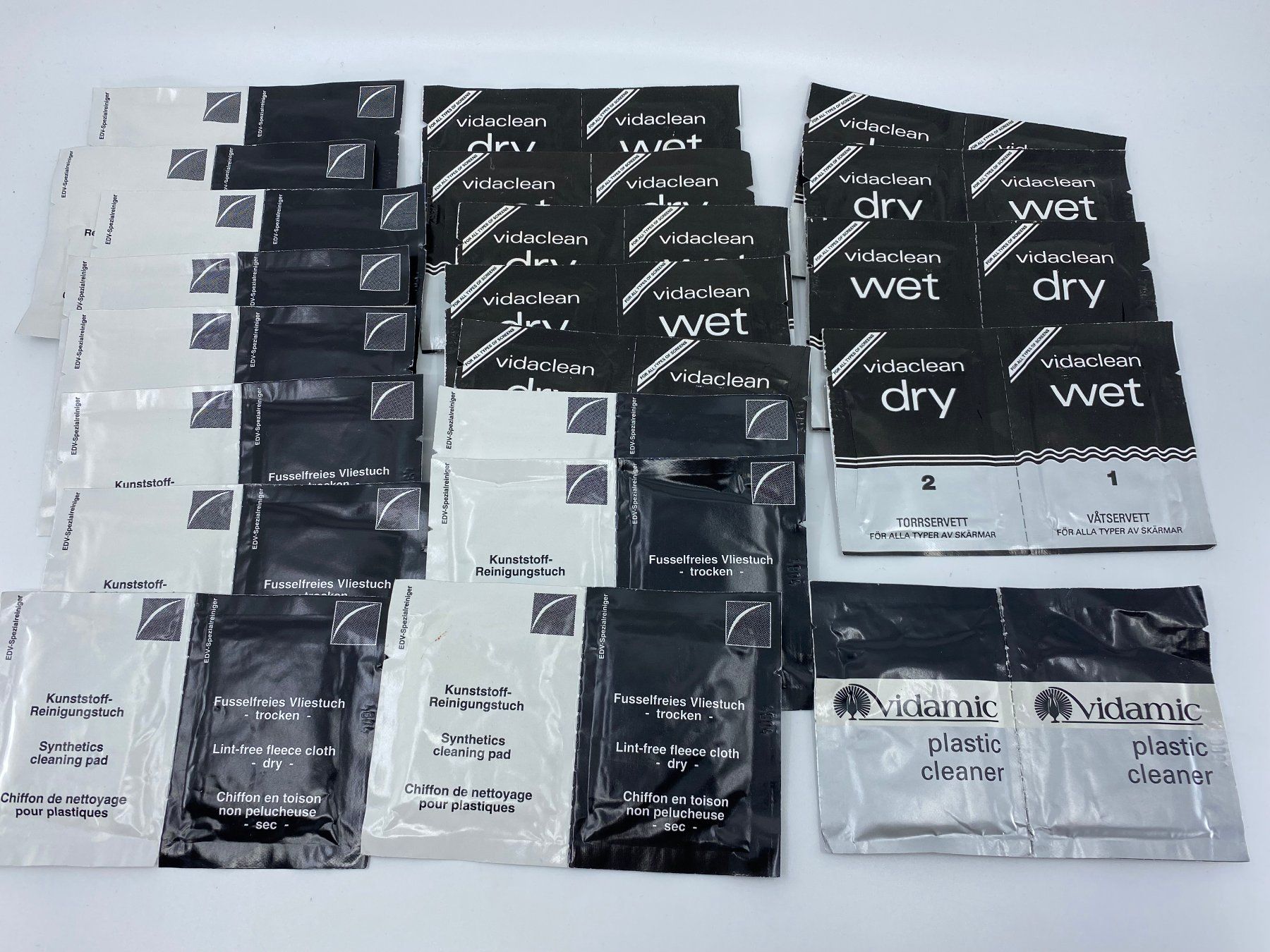 Pflegeprodukte: 20 Pack Vidamic Vidaclean Reinigungstücher – Neu und originalverpackt aus Langwiesen von Restposten-24