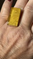 Vintage Silberring mit gelbem Bernstein, regulierbar