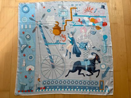 HERMES „Tea for Two“ Seiden Foulard 90