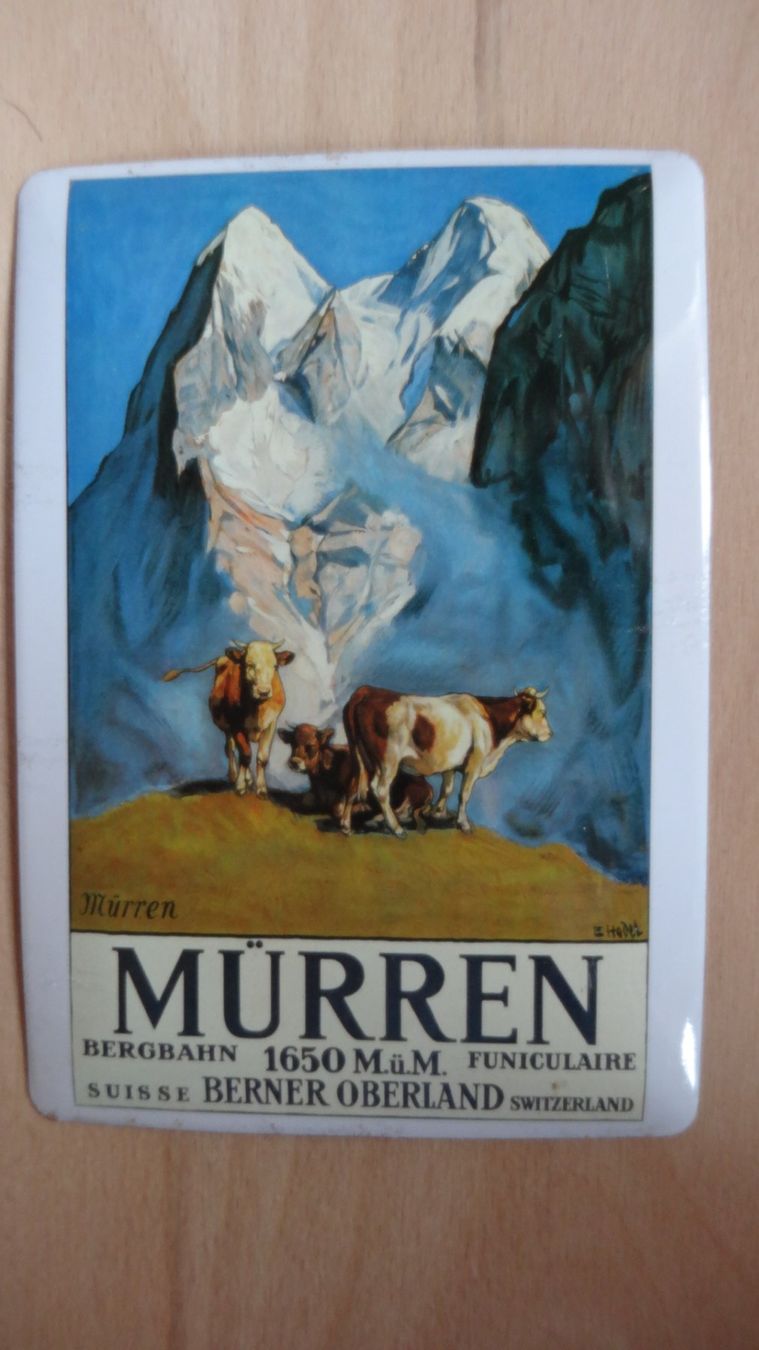 Insegne: plaquette en tôle Murren – Usato da Rebeuvelier venduto da falcon58
