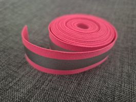 Reflektorband pink, 21mm, 4m