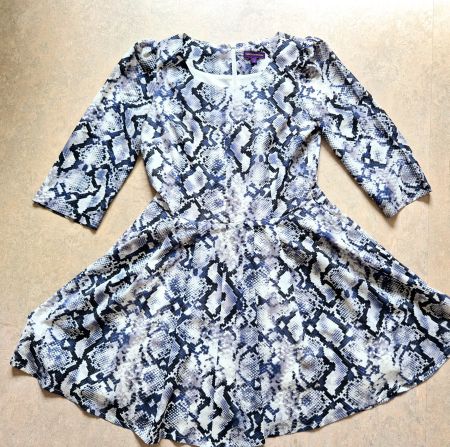 KLEID DRESS S 36 VAIDEVILLE & BURLESOUE ANIMAL PRINT TOP