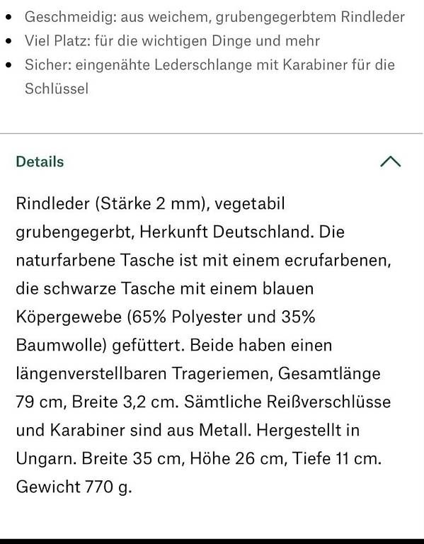 Sacs femmes: Rindledertasche schwarz von Manufactum – D'occasion à Muri b. Bern par Gurten62 4