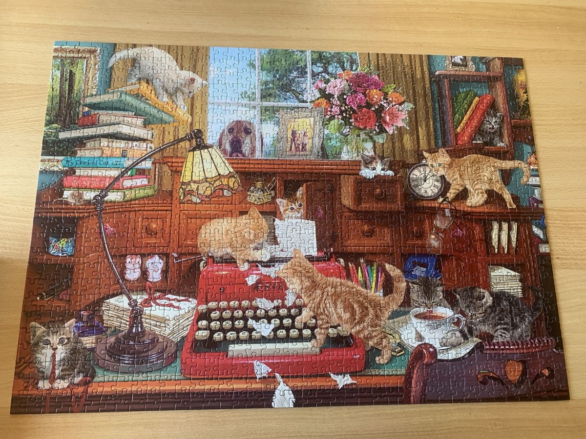 Puzzle: Gibsons Puzzle Writer's Block, 1000 Teile - – Usato da Laufen venduto da Nivo33 1