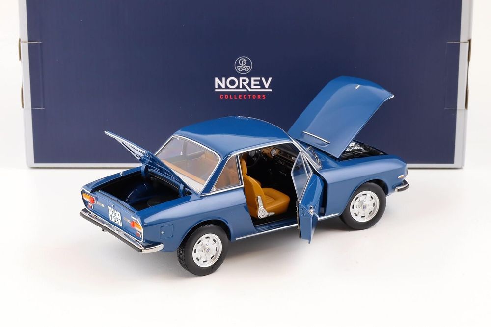 Modèle Réduit Norev Lancia Fulvia 3 1975 Bleu - Échelle 1:18, Neuf