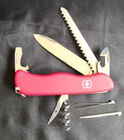 Rot-weisses Schweizer Taschenmesser Victorinox Huntsman-5...