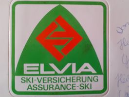 Aufkleber: Set mit 2 Abziehbildern Elvia Ski-Versicherung