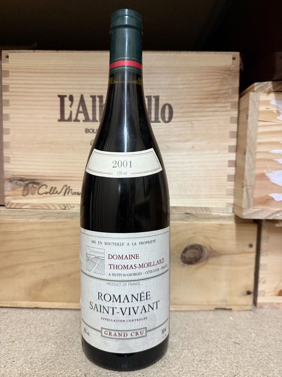 Vino: Thomas-Moillard Romanée Saint-Vivant 2001 – Nuovo e nell'imballaggio originale da Troinex venduto da Airain